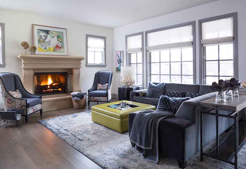 Crestwood Transitional — Interior design by company kd