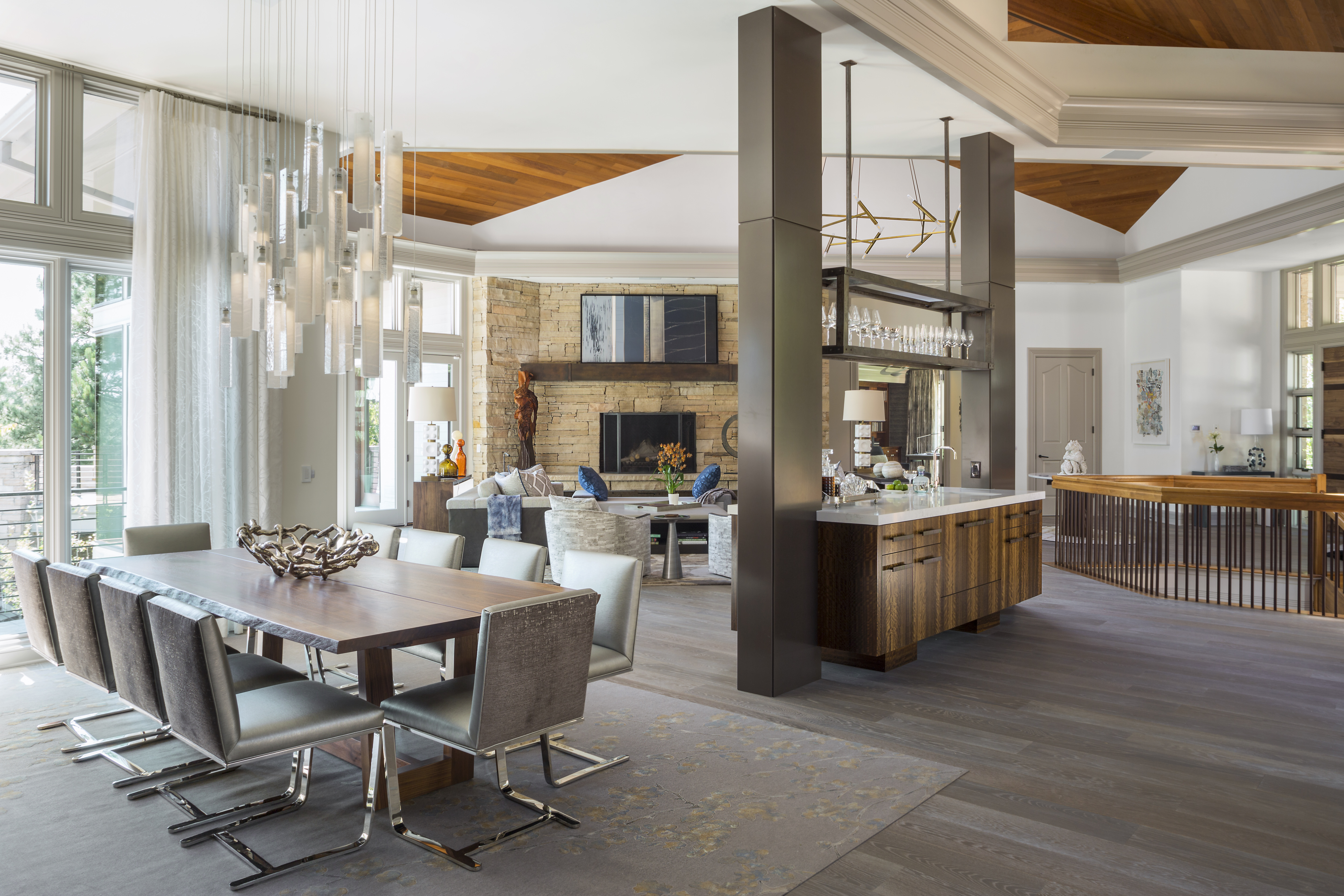 Castle Pines Mountain Modern — Interior design by company kd