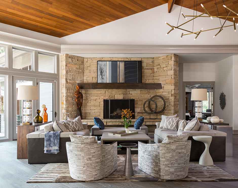 Castle Pines Mountain Modern — Interior design by company kd
