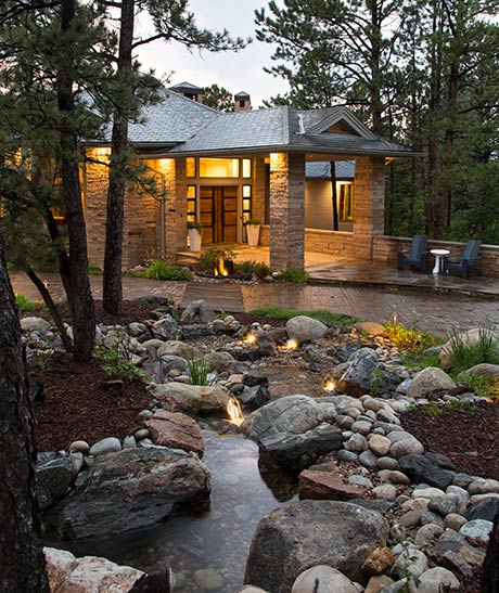 Castle Pines Mountain Modern — Interior design by company kd