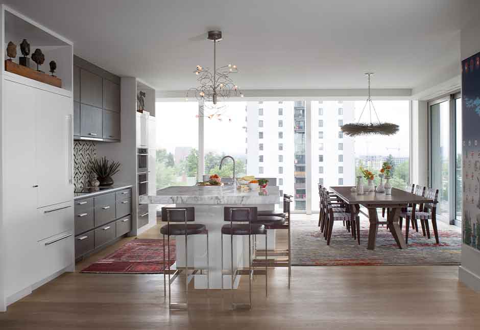 Urban Hi-Rise with a View — Interior design by company kd
