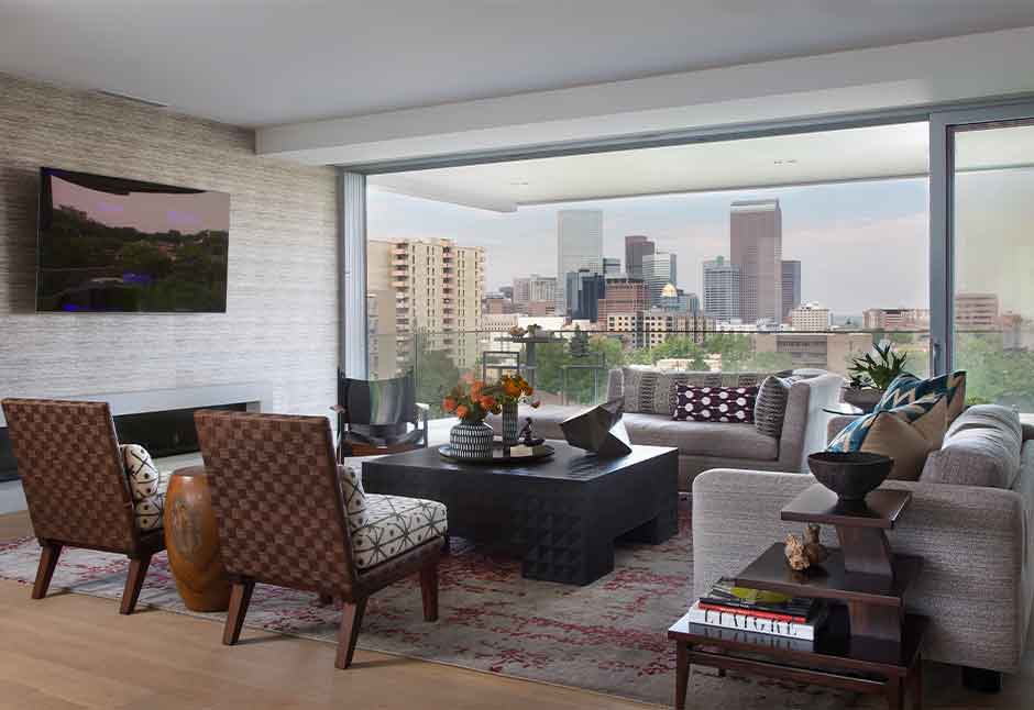 Urban Hi-Rise with a View — Interior design by company kd